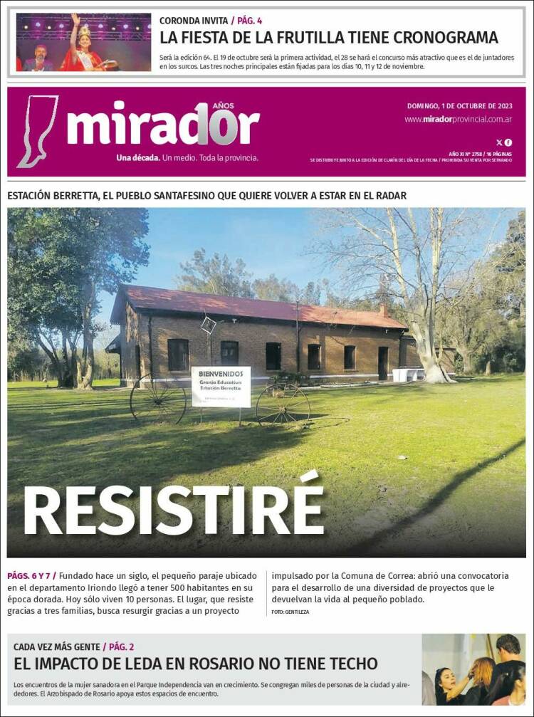 Portada de Mirador Provincial (Argentina)