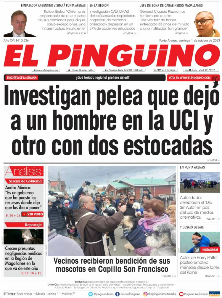 Portada de El Pingüino (Chile)