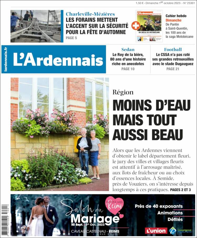 Portada de L'Ardenais (Francia)