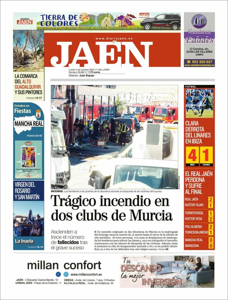 Portada de Diario Jaén (España)