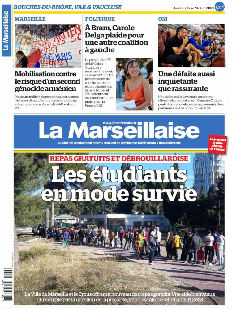 Portada de La Marseillaise (France)