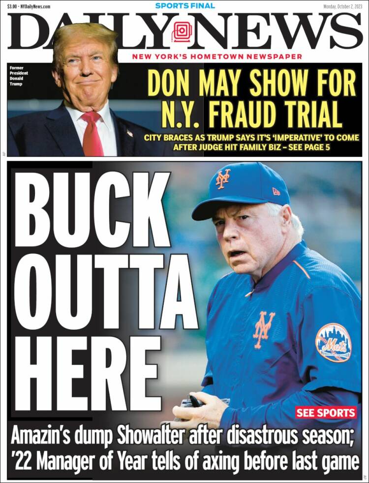 Portada de Daily News - New York (USA)