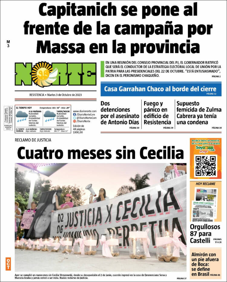 Peri dico Diario Norte Argentina . Peri dicos de Argentina