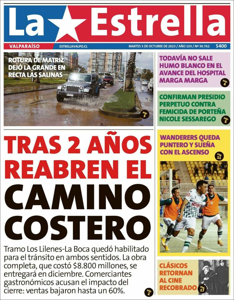 Portada de Estrella de Valparaiso (Chile)