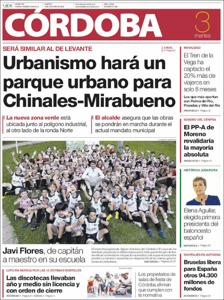 Portada de Diario de Córdoba (España)