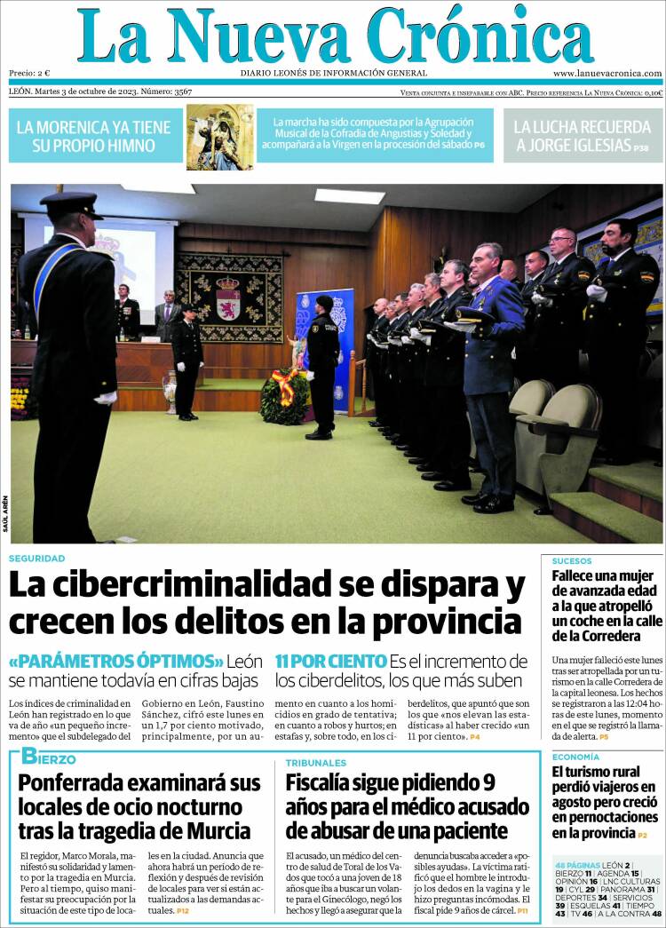 Portada de La Nueva Crónica (España)