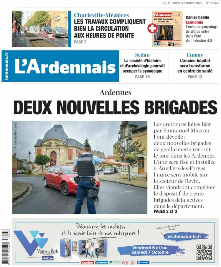 Portada de L'Ardenais (Francia)