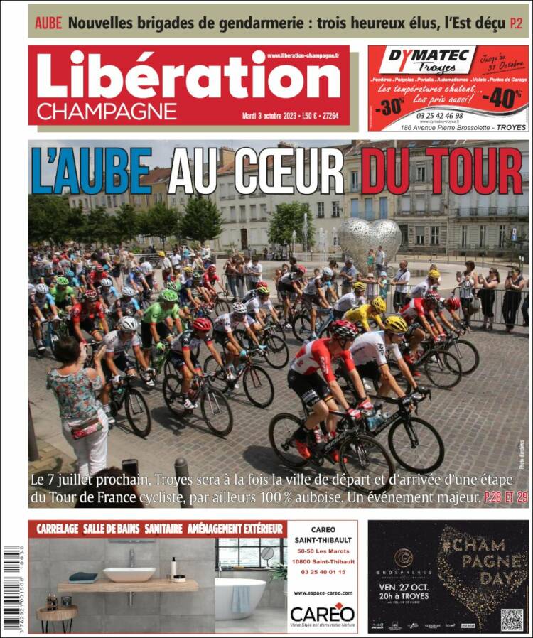 Portada de Libération Champagne (Francia)