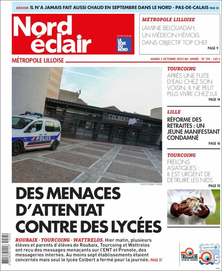Portada de Nord Éclair (Francia)