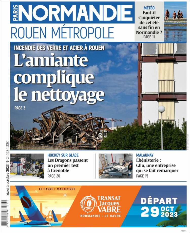 Portada de Paris Normandie (Francia)