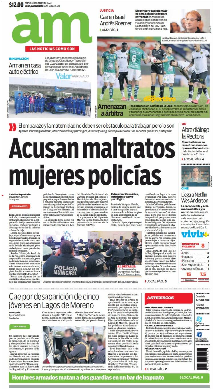 Portada de Al Día A.M. (México)