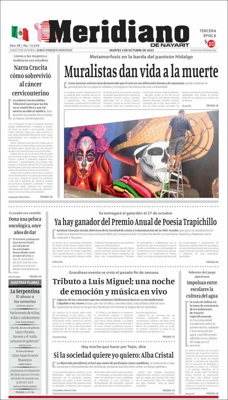Portada de Meridiano (México)