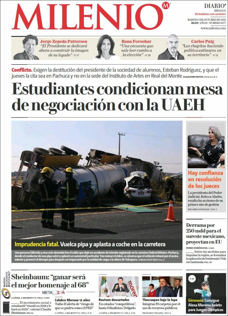 Portada de Milenio de Hidalgo (México)