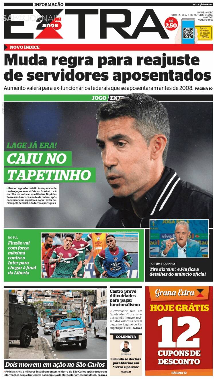 Portada de Extra (Brasil)