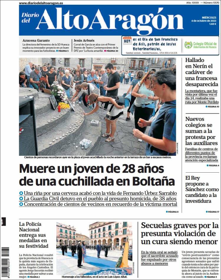 Portada de Diario del AltoAragón (Spain)