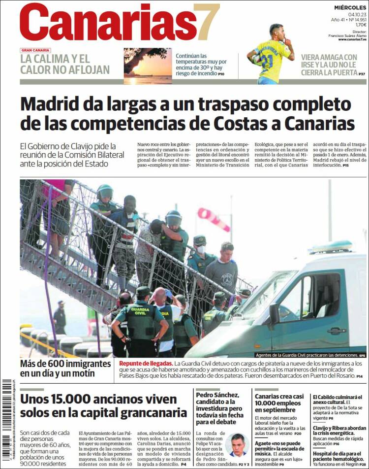 Portada de Canarias 7 (Spain)