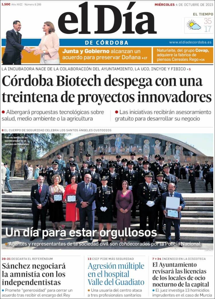 Portada de El Día de Córdoba (Spain)