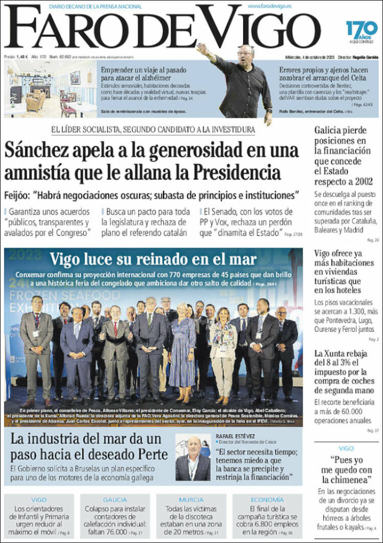 Portada de Faro de Vigo (Spain)