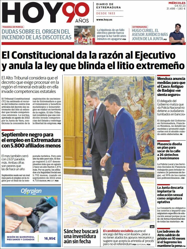 Portada de Hoy - Caceres (Spain)