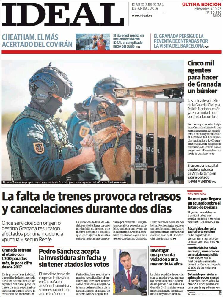 Portada de Ideal (Spain)