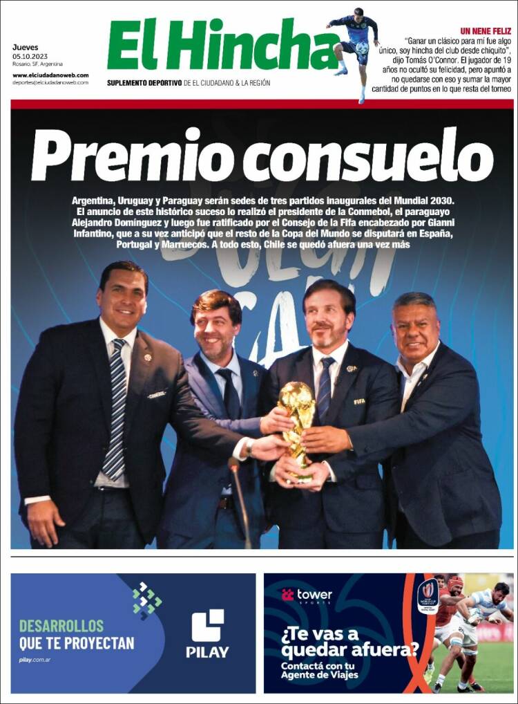Portada de El Hincha (Argentina)