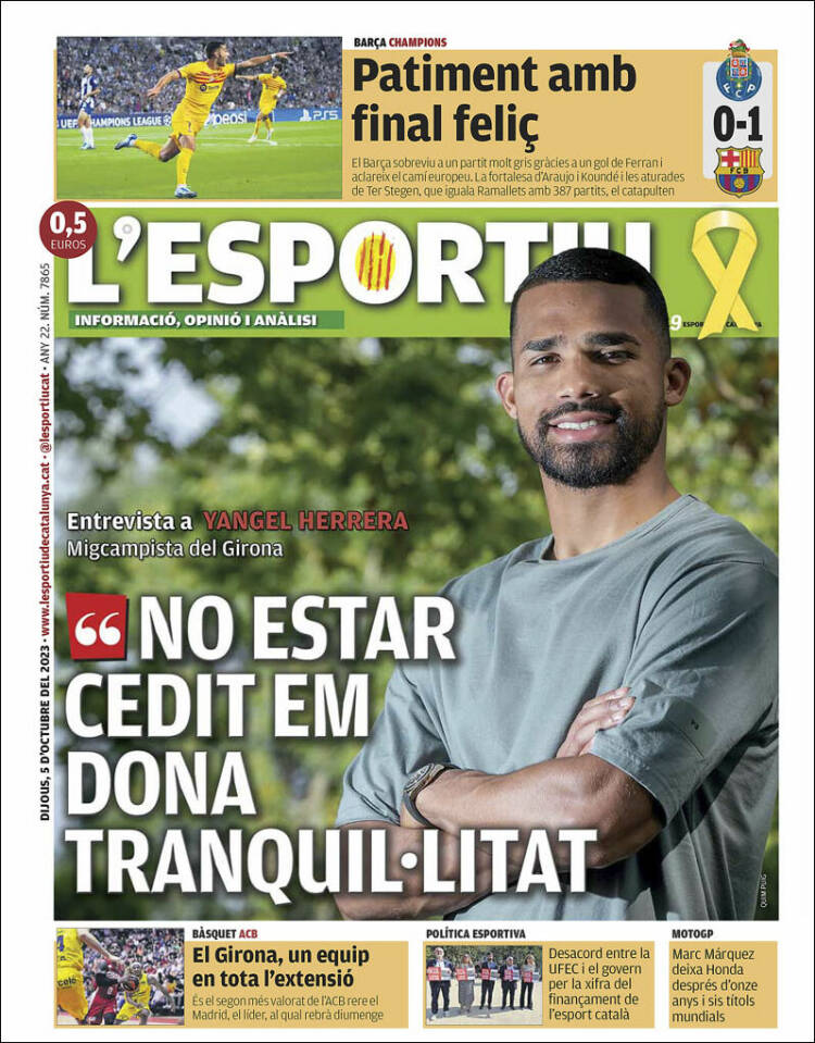 Portada de L'Esportiu : Girona (España)