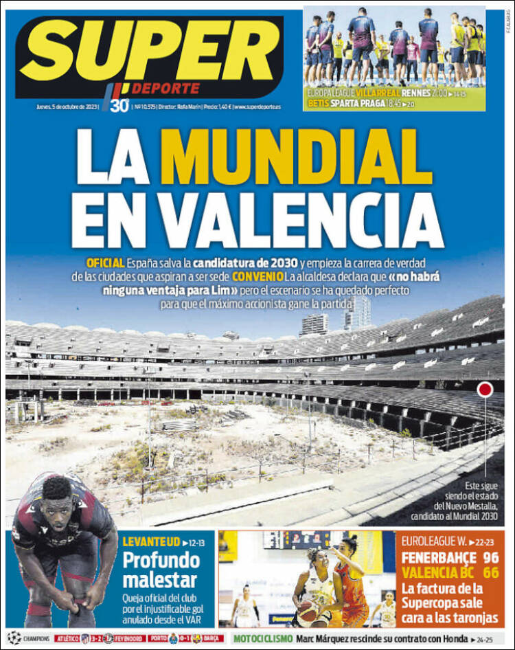 Portada de Superdeporte (España)