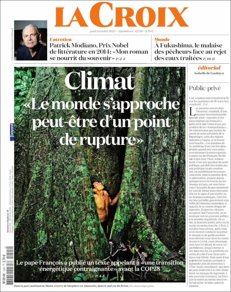 Portada de La Croix (Francia)