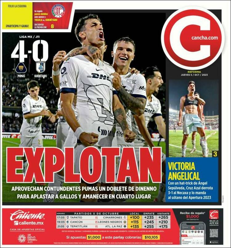 Portada de Cancha (M&eacute;xico)