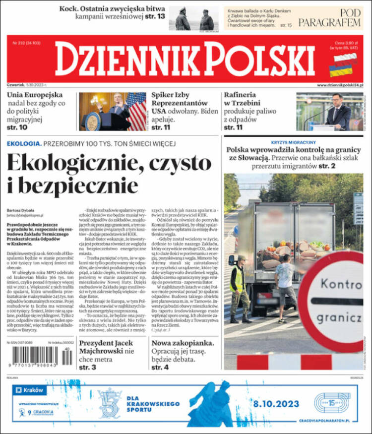 Portada de Dziennik (Polonia)