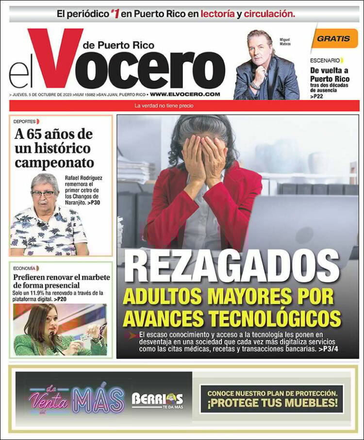 Portada de Vocero (Puerto Rico)