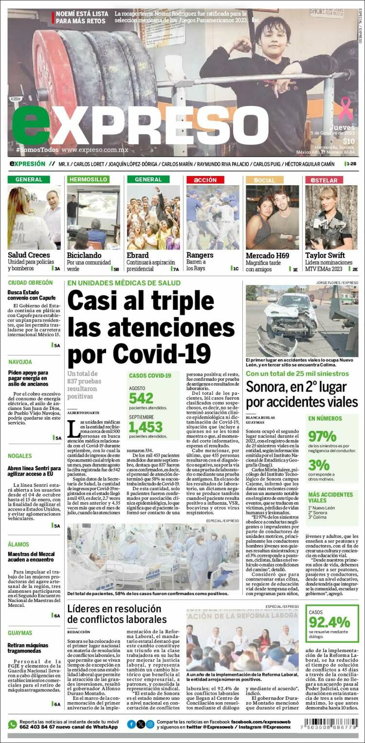 Portada de Expreso (México)