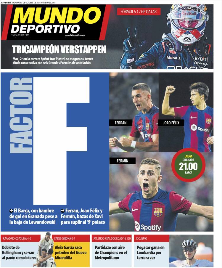 Portada de El Mundo Deportivo (España)