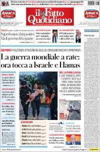 Portada de Il Fatto Quotidiano (Italia)