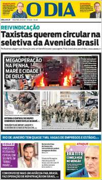 Portada de O Dia (Brasil)