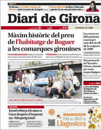 Portada de Diari de Girona (España)