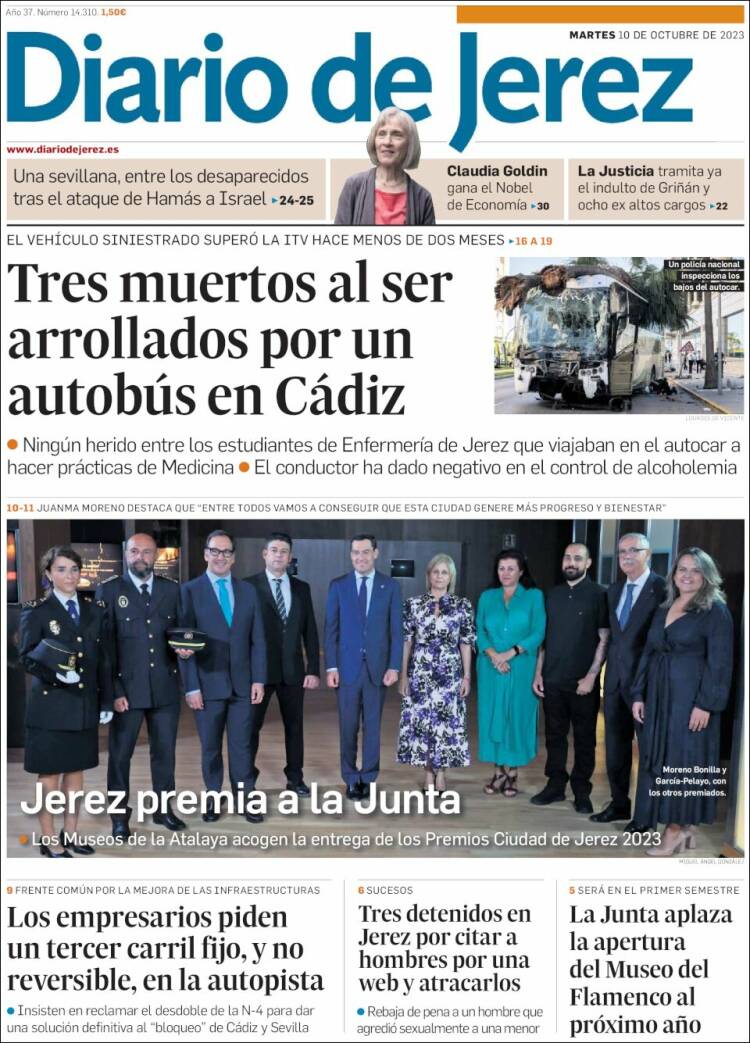 Portada de Diario de Jerez (España)