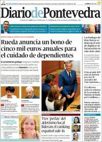 Portada de Diario de Pontevedra (España)