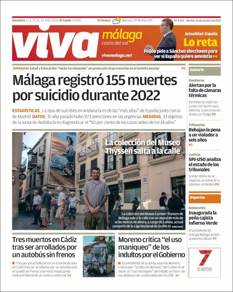 Portada de Viva Málaga (España)