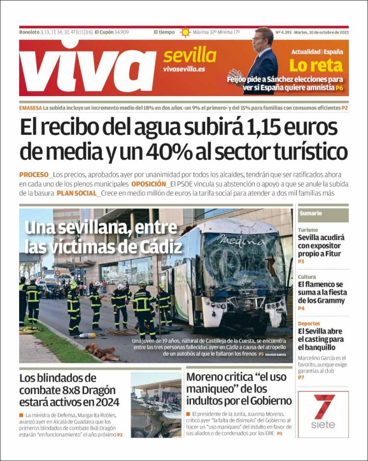 Portada de Viva Sevilla (España)