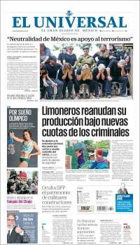 Portada de El Universal (M&eacute;xico)