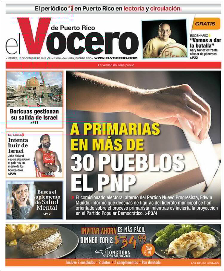 Portada de Vocero (Puerto Rico)