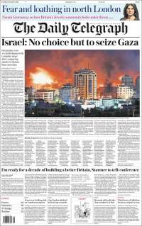 Portada de Daily Telegraph (Reino Unido)