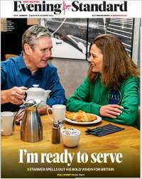 Portada de Evening Standard (Reino Unido)