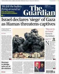 Portada de The Guardian (Reino Unido)