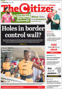 Portada de The Citizen (Sud&aacute;frica)