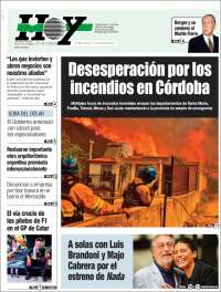 Portada de Diario Hoy (Argentina)