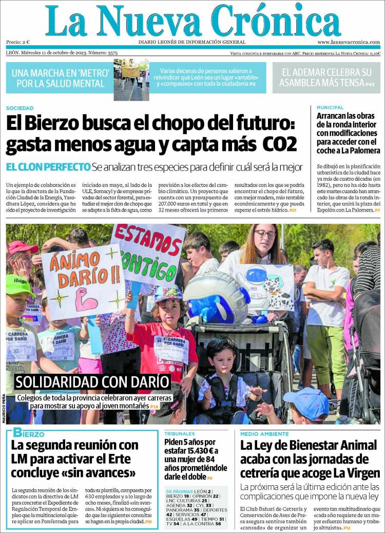 Portada de La Nueva Crónica (España)