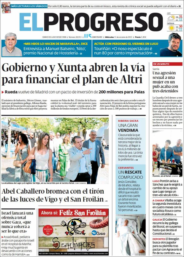 Portada de El Progreso (España)