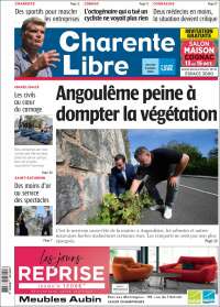 Portada de Charente Libre (Francia)